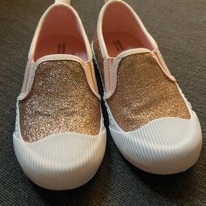 Glittery Pink Kids Slip-On Shoes